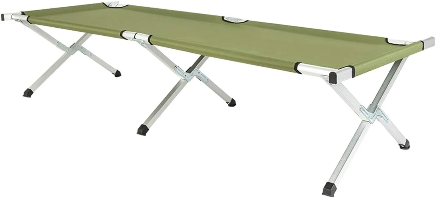 RHB-03A Portable Folding Camping Cot with Carrying Bag Army Green