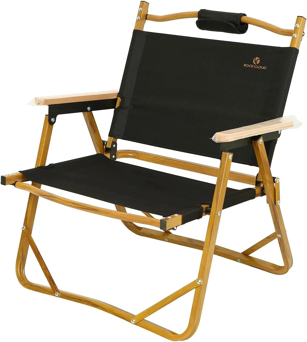 ROCK CLOUD Portable Folding Camping Chair Low Beach Chairs for Camp Lawn Hiking Sports Hunting