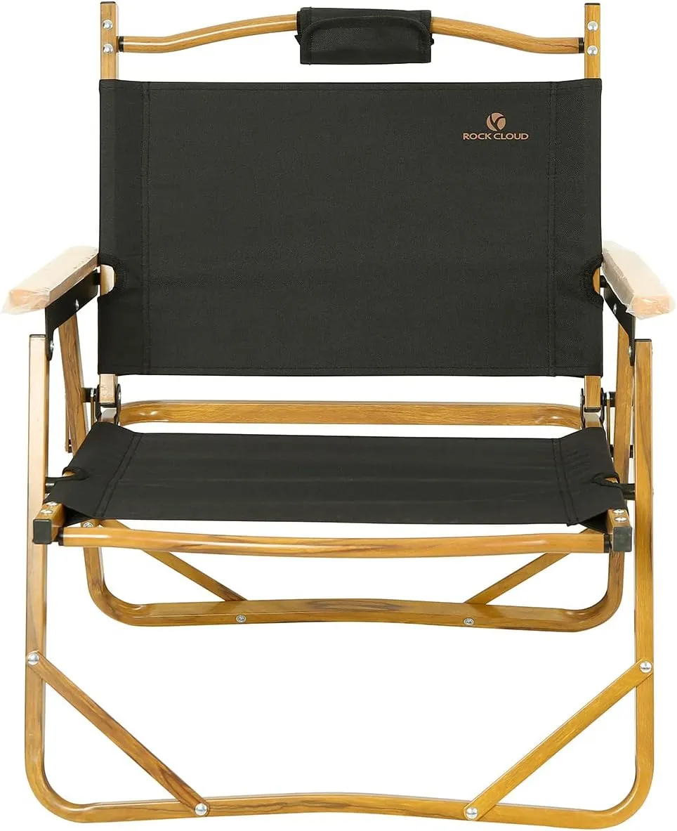 ROCK CLOUD Portable Folding Camping Chair Low Beach Chairs for Camp Lawn Hiking Sports Hunting