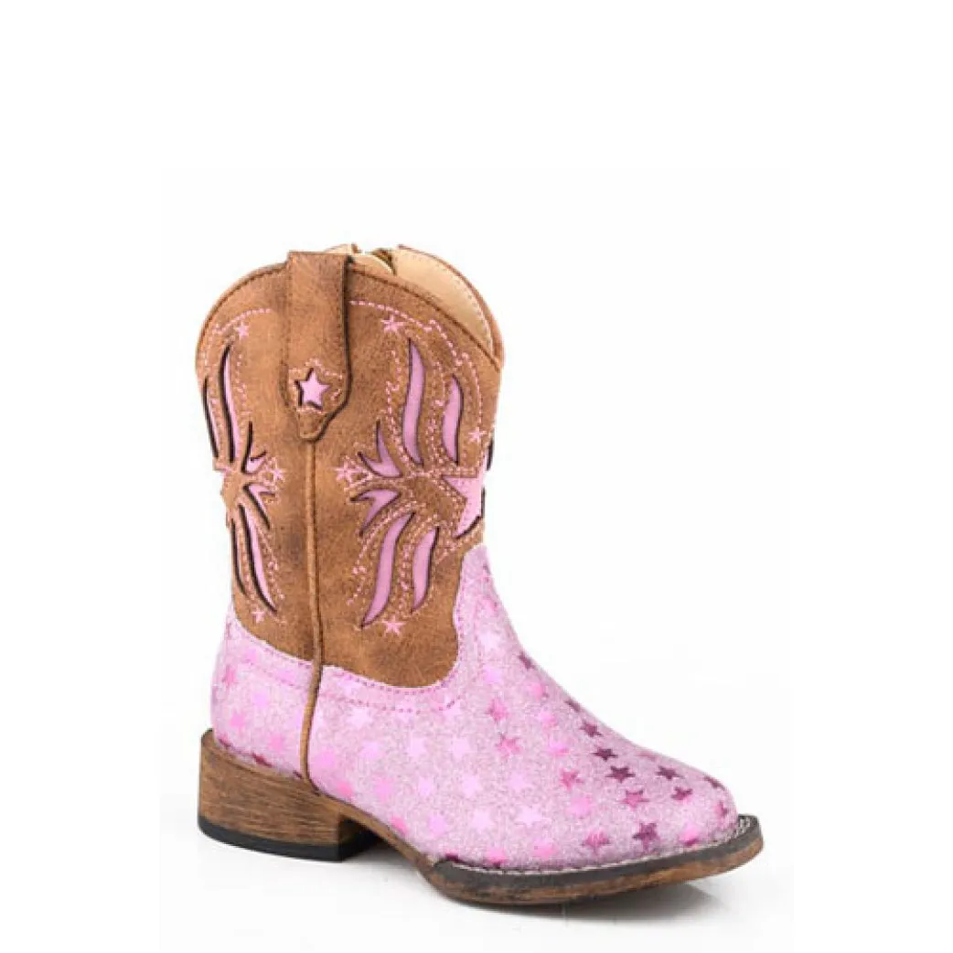 Roper Toddler Starlet Pink Glitter/ Brown 09-017-1903-3619