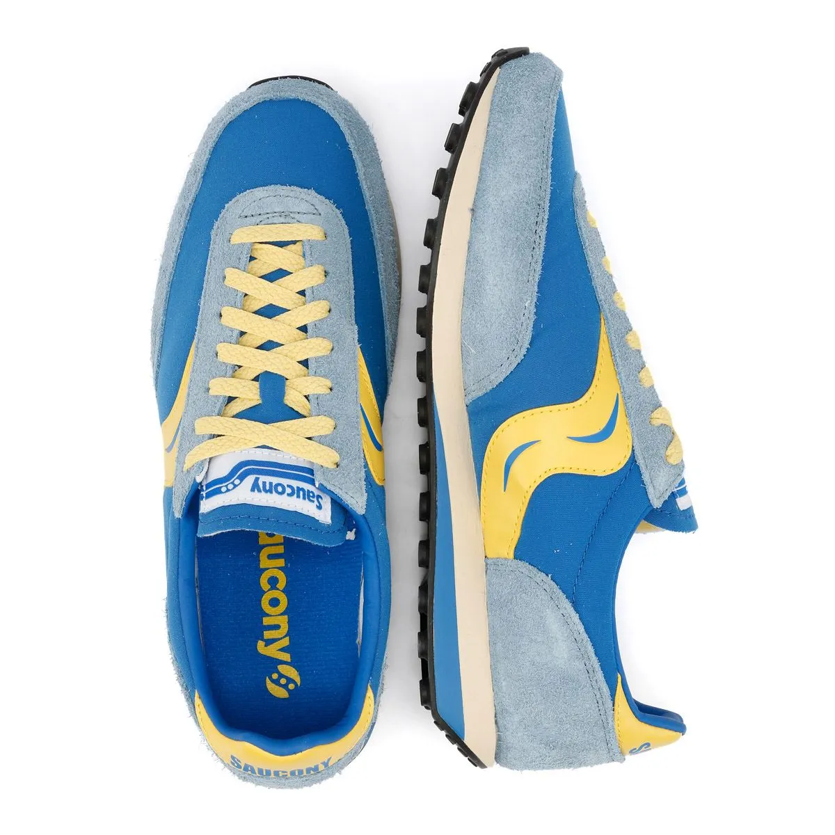 Saucony Trainer 80 Original Blue/Mustard Trainers