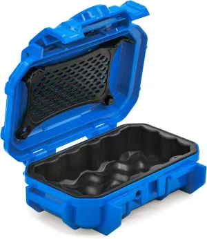 Seahorse 52 Waterproof Dry Box Hard Protective Micro Case - Mil Spec/USA Made / IP67 Waterproof/Lockable/Airtight - for Earbuds, PLB, IEM, Small Medical Devices, Portable (Rubber Boot)