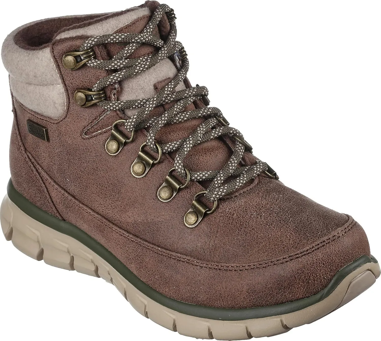 Skechers Women's Easy Going-Warm Escape Fashion Boot, Chestnut, 5.5