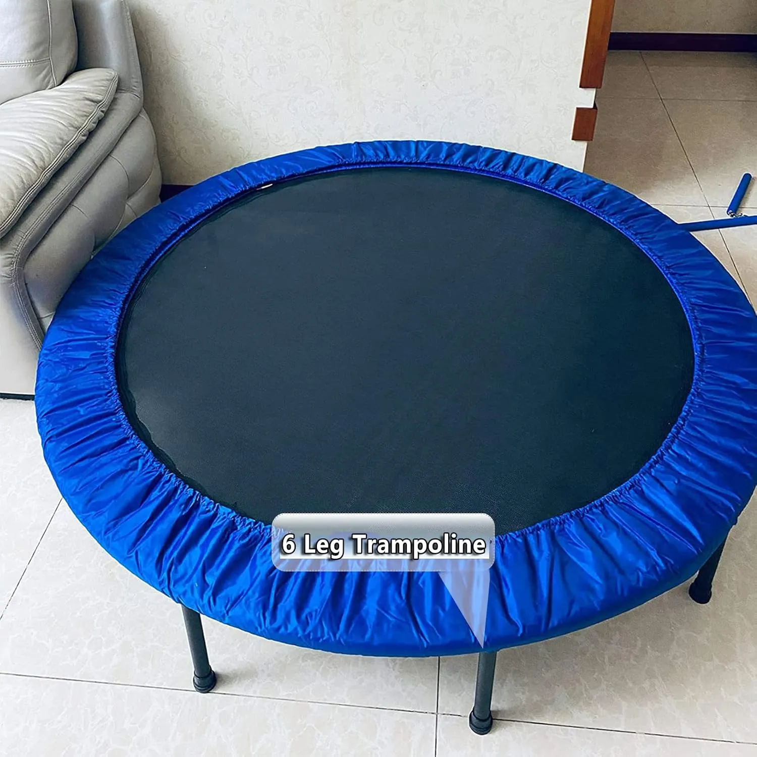 Small Trampoline Spring Cover 38 Inch Replacement Safety Pad for Mini Trampoline 3 Layer Protect Tear-Resistant Oxford Cloth Easy to Install Replacement for Home, Gym - Multiple Colour