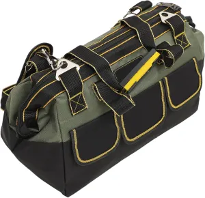 STOBAZA Large Tool Bag Oxford Fabric Organizer for Storage Tools Heavy Duty Design with Handle and Shoulder Strap for Mechanics and DIY Projects Durable