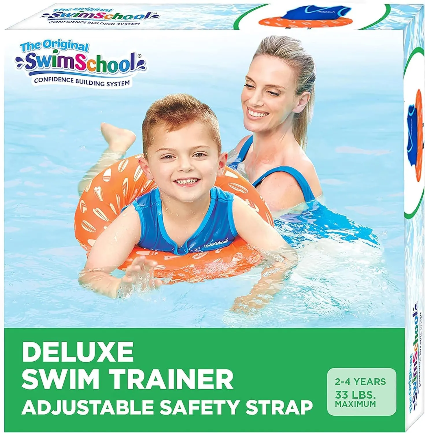 SwimSchool TOT Swim Trainer Vests for Toddlers Ages 2-4 – Boys/Girls – Multiple Colors/Styles – Learn to Swim Pool Floaties
