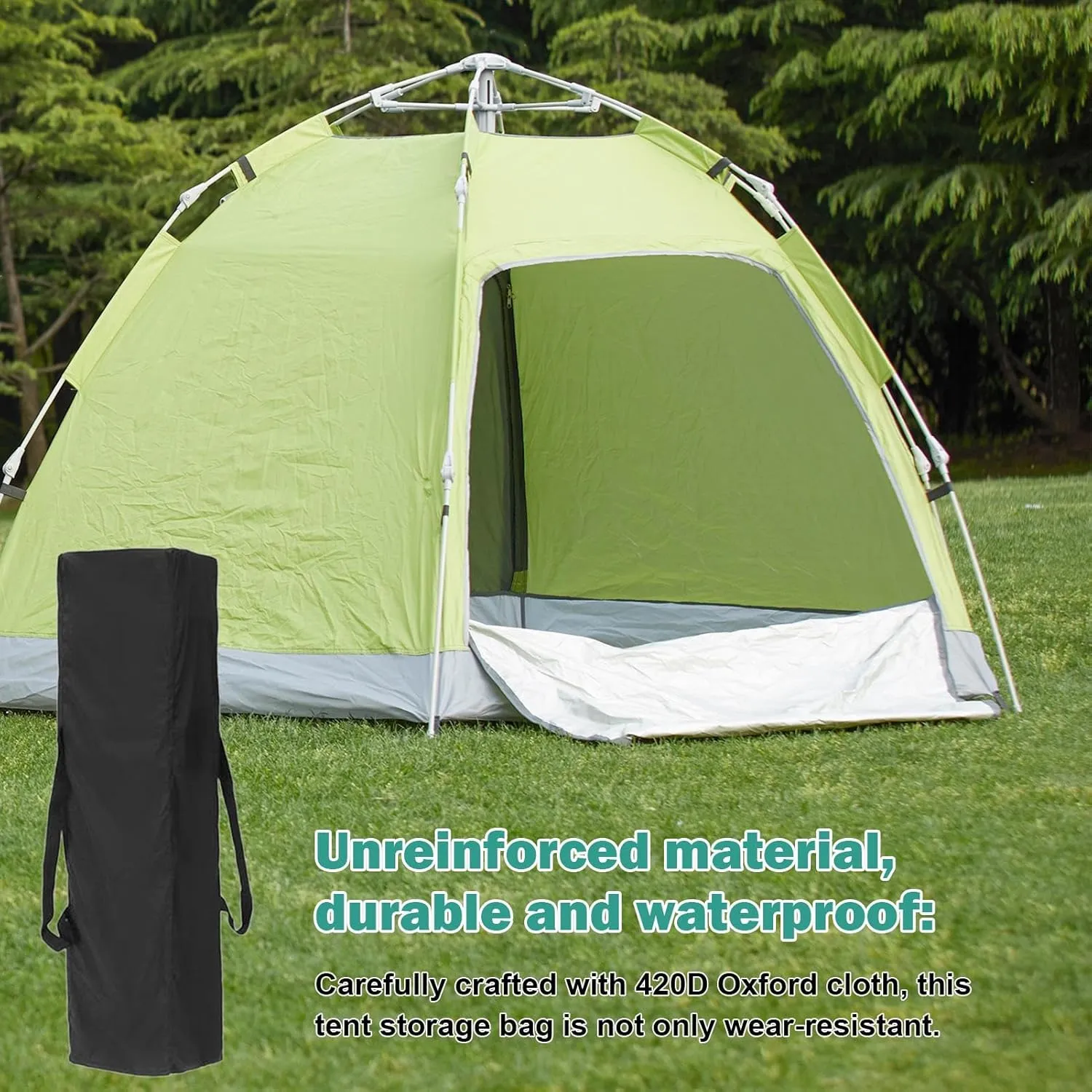 Tent Bag- Duffle Bag Outdoor Rolling Canopy StoragLong Duffle Bag, Waterproof Luggage Bag, Waterproof, Foldable Thickened 420D Oxford Cloth Tent Storage Bag With Carrying Straps For Outdoor Activities