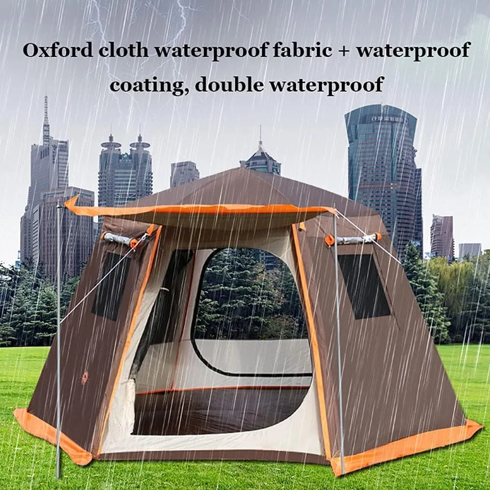 Tents Pop Up 2-4 5-8 Man Person Camping Waterproof Instant Automatic Easy Set Up Dome Holiday (#1 330cm) (#1 240cm) (#2 240cm)