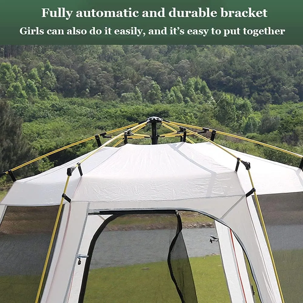 Tents Pop Up 2-4 5-8 Man Person Camping Waterproof Instant Automatic Easy Set Up Dome Holiday (#1 330cm) (#1 240cm) (#2 240cm)