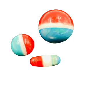 The Glass Mule - 3pc Slurper Set | Red White and Blue