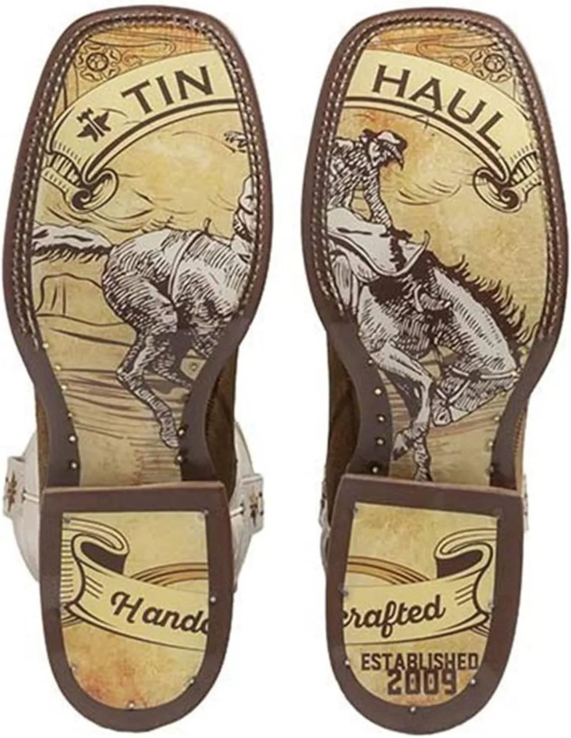 Tin Haul Men's Power Surge Western Boot Broad Square Toe - 14-020-0101-5001 Br