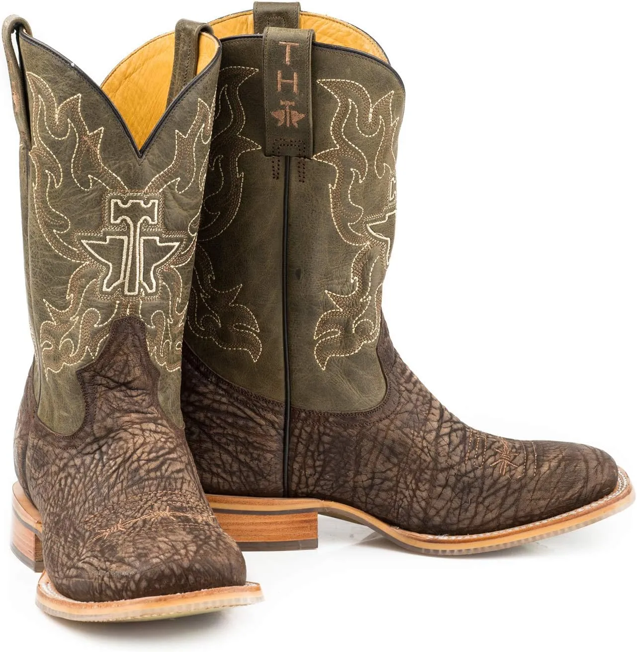 Tin Haul Men's Take No Bull Western Boot Wide Square Toe - 14-020-0007-0361 Br