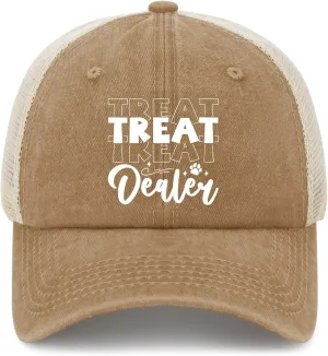 Treats Dealer Chow Mix Dog Trainer caps Custom Baseball Cap Trucker Hats Women Gifts for Daughter Outdoor Caps