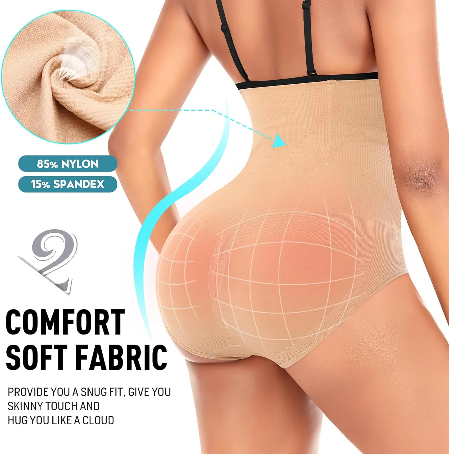 Tummy Control Shapewear Panties for Women High Waist Cincher Shaping Underwear Body Shaper Panty Girdle