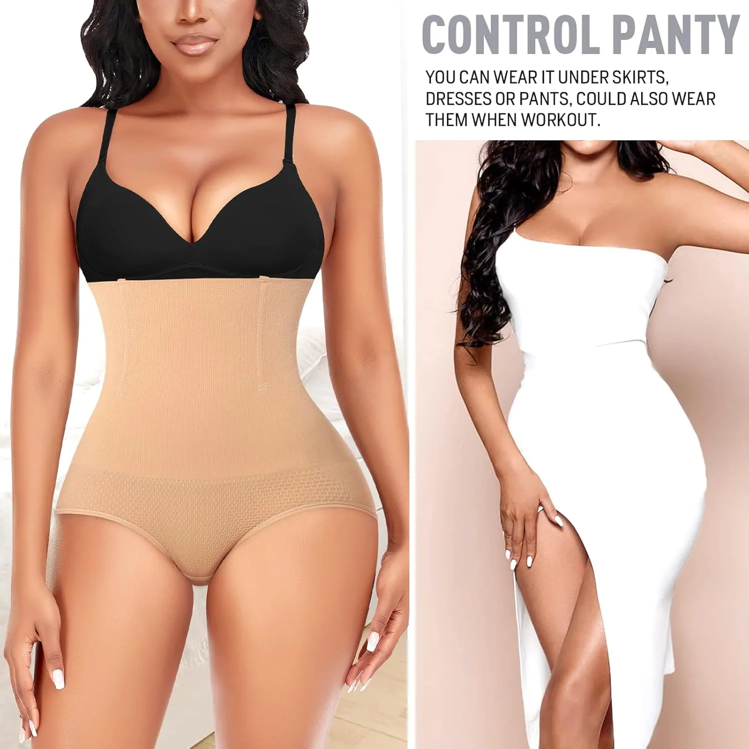 Tummy Control Shapewear Panties for Women High Waist Cincher Shaping Underwear Body Shaper Panty Girdle