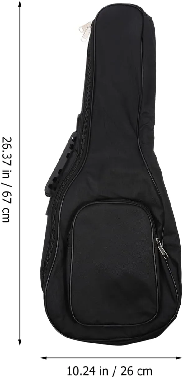 Vaguelly Guitar Case Hardshell Ukulele Storage 600d Sponge Padded Shoulder Bag Backpack Durable Lightweight