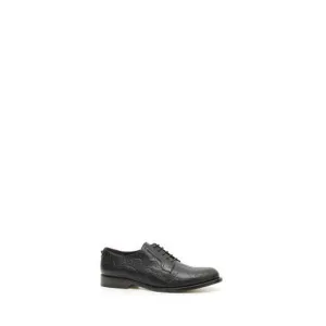 Valentino Mens Embossed Leather Oxford Shoes