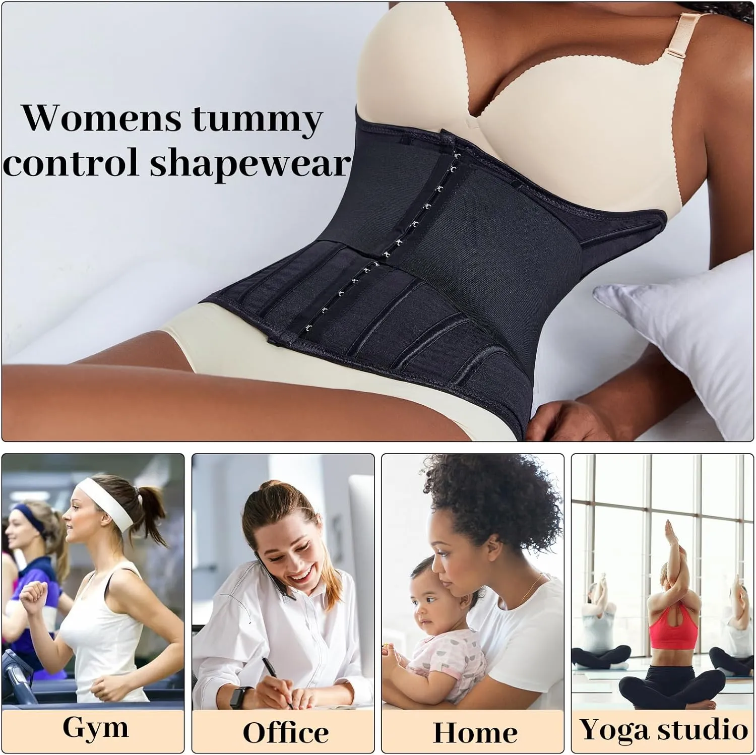 Waist Trainer for Women Faja Body Shaper Tummy Control Shapewear Waist Cinchers Corset