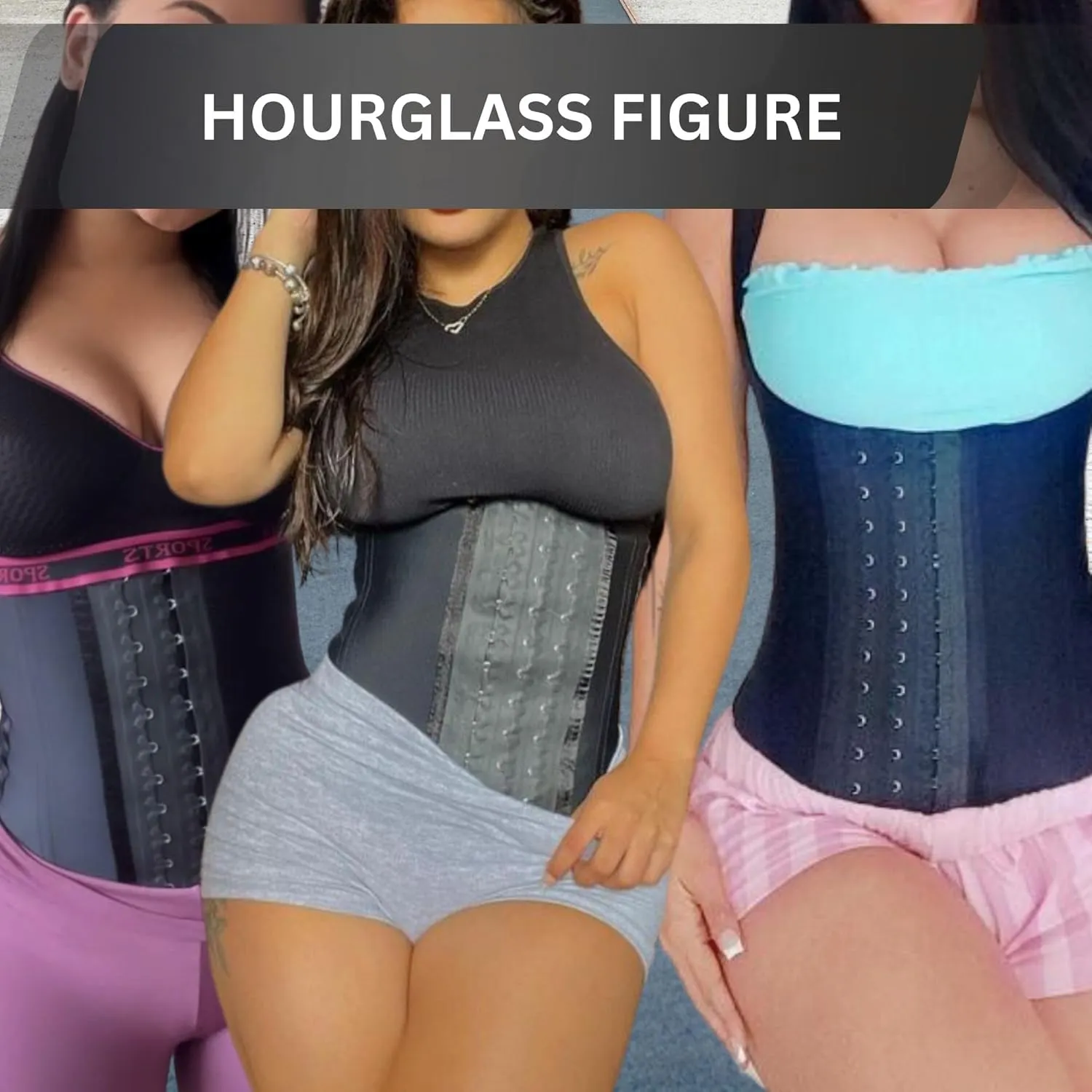 Women Underbust Latex Sport Waist Trainer,Corset,Body Shaper, Waist Cincher