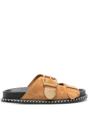 Women's Rebecca Slide In Sand Brown