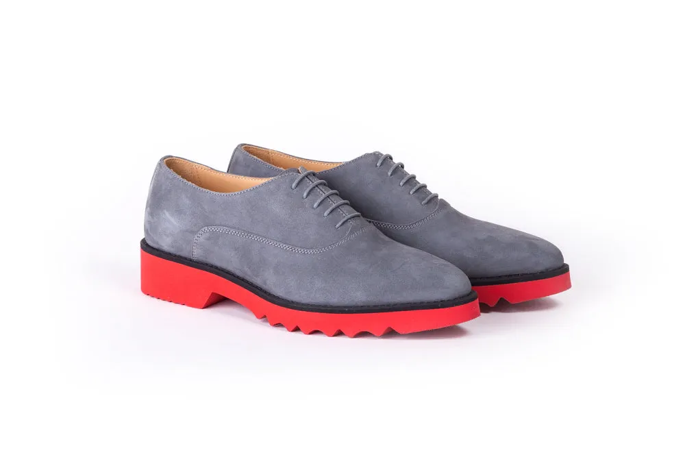 Women's Suede Grey & Red Lace Up -EX-304 (2017)
