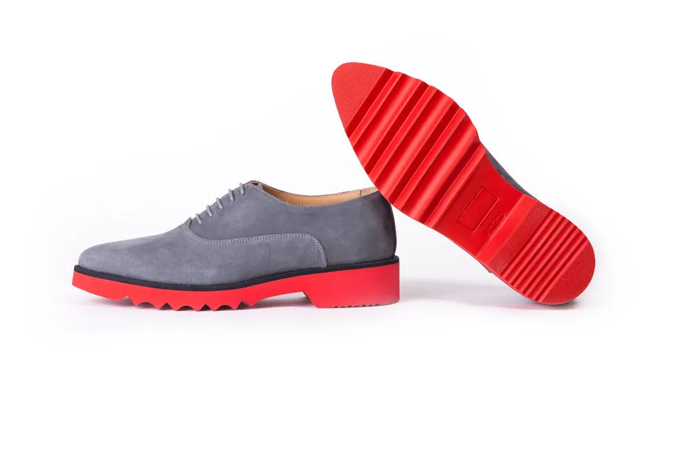 Women's Suede Grey & Red Lace Up -EX-304 (2017)