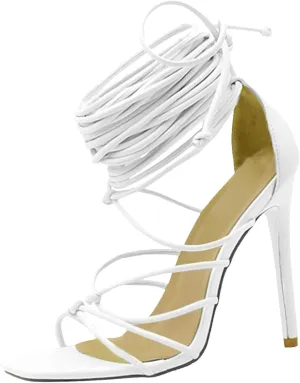 ZSpzx Lace Up Gladiator Heels for Women Stiletto High Heel Hollow Out Heeled Sandals Pointed Toe Backless Sandal Sexy Dressy Fashion Pumps Adjustable Strappy Shoes for Evening Cocktail